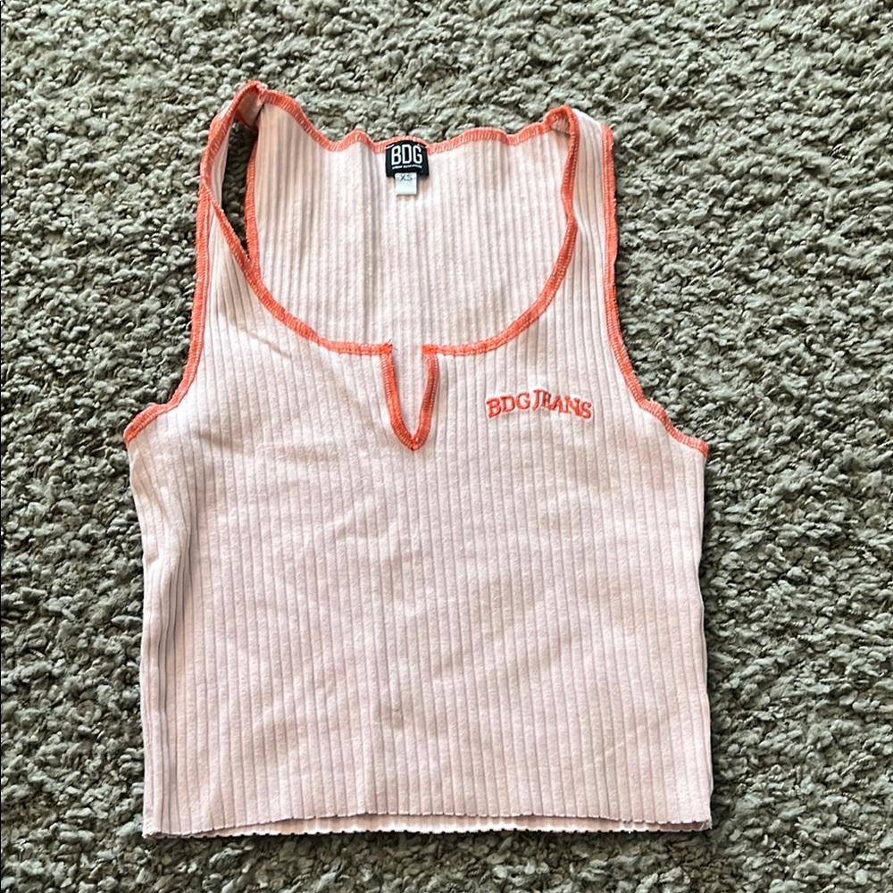 Urban outfitters BDG Jeans Peach colored Ribbed Tank Top